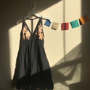 free people embroidered mini dress